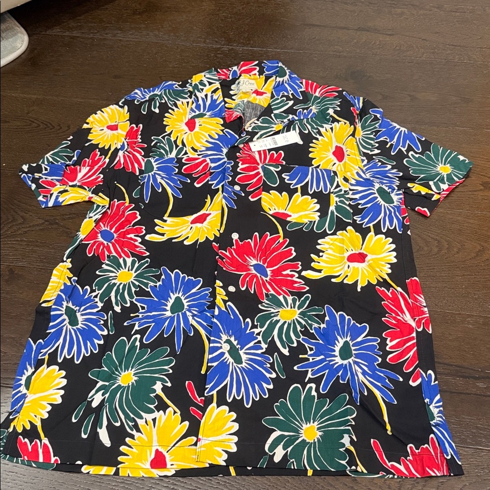 🆕 J. Crew Cotton-viscose Camp-collar Shirt  - Large